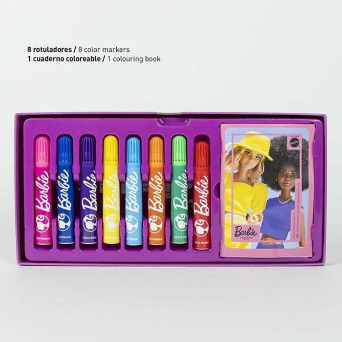 Set de Papelería Barbie Rosa 6