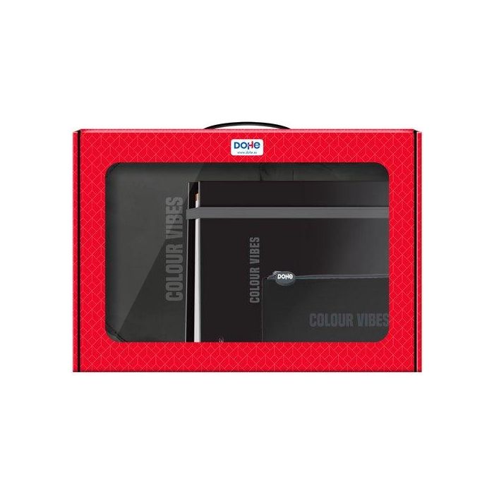Maletin Regalo Dohe Colour Vibes (Mochila + Carpebloc + Portatodo Triple) Negro
