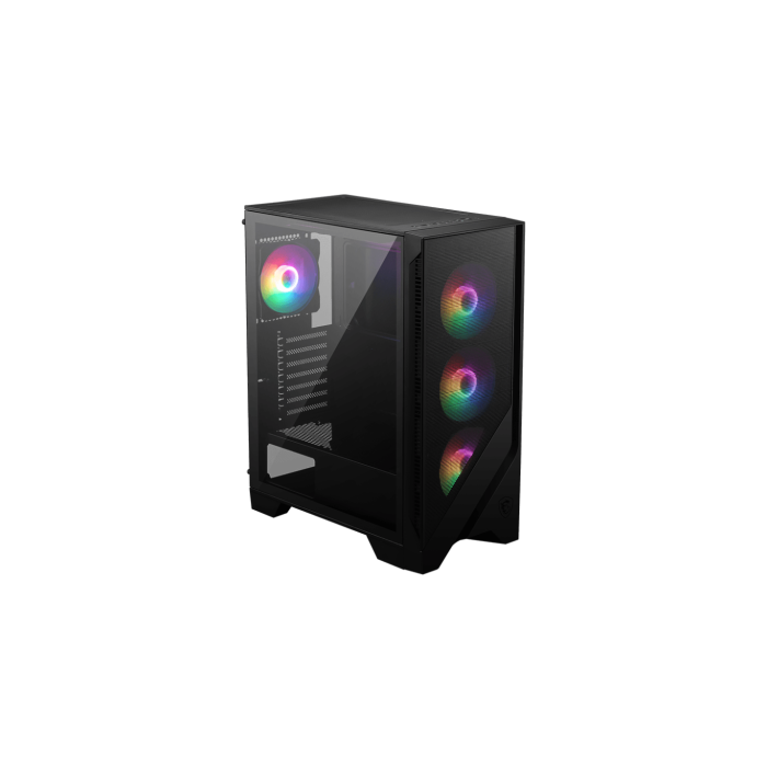MSI MAG FORGE 120A AIRFLOW Carcasa Midi Tower PC Negro Transparente, 3x120mm Ventiladores, ATX/microATX/Mini-ITX, 306-7G23A21-809 1