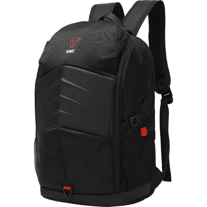 Yenkee YBB 1503 Mochila de Transporte SHIELD para ordenador portátil gaming de 15,6 pulgadas, resistente y con compartimento protector