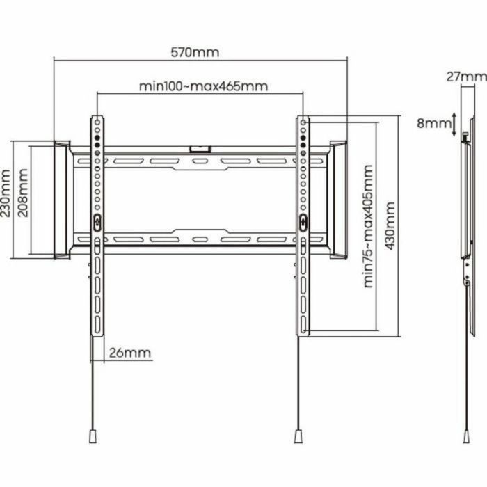 Soporte de TV fijo - SLIM - Acero - SHO 7200 3 Soporte de TV fijo - SLIM - Acero - SHO 7200 3