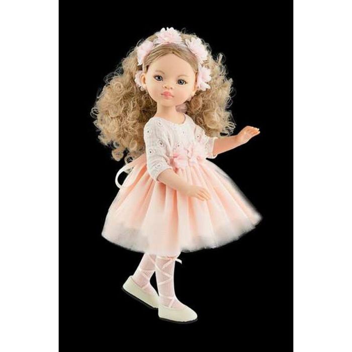 Paola Reina Muñeca Rebeca Articulada para Niñas, 32 cm de Altura, Hecha en PVC y Poliéster