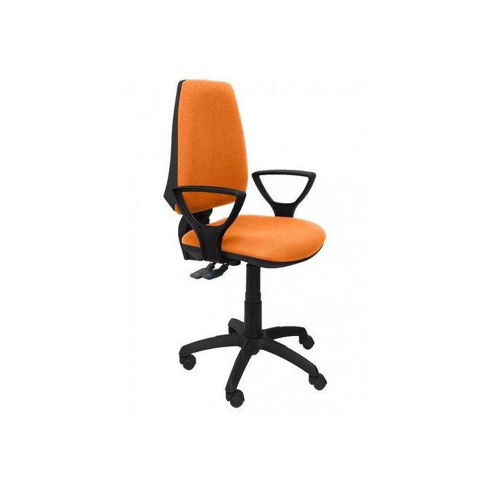 Silla Piqueras Y Crespo Elche S Brazos Fijos Mecanismo Sincro De Doble Maneta Gran Confortabilidad Regulable En Altura Ruedas De Nylon Asiento Y Respaldo Tapizado Bali Naranja