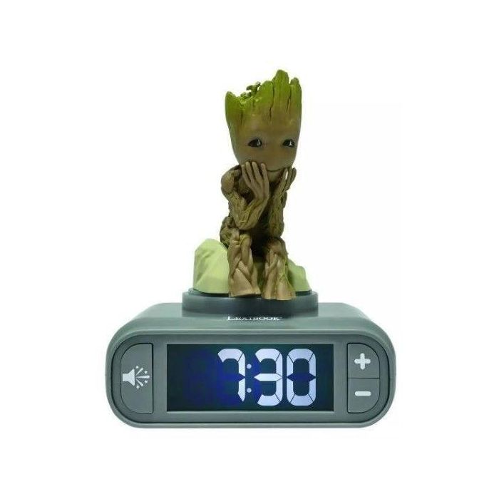 Despertador digital con luz nocturna Groot de Guardianes de la Galaxia y efectos de sonido 1 Despertador digital con luz nocturna Groot de Guardianes de la Galaxia y efectos de sonido 1