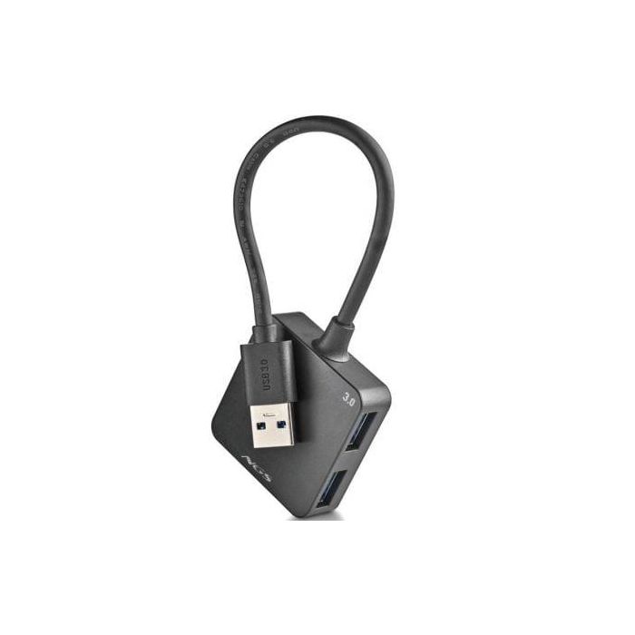 NGS IHUB3.0Tiny/ IHUB3.0TINY - Hub USB 3.0 de 4 Puertos, Alta Velocidad 5Gbps, Compatible USB 3.0/2.0/1.1 para PC/MAC