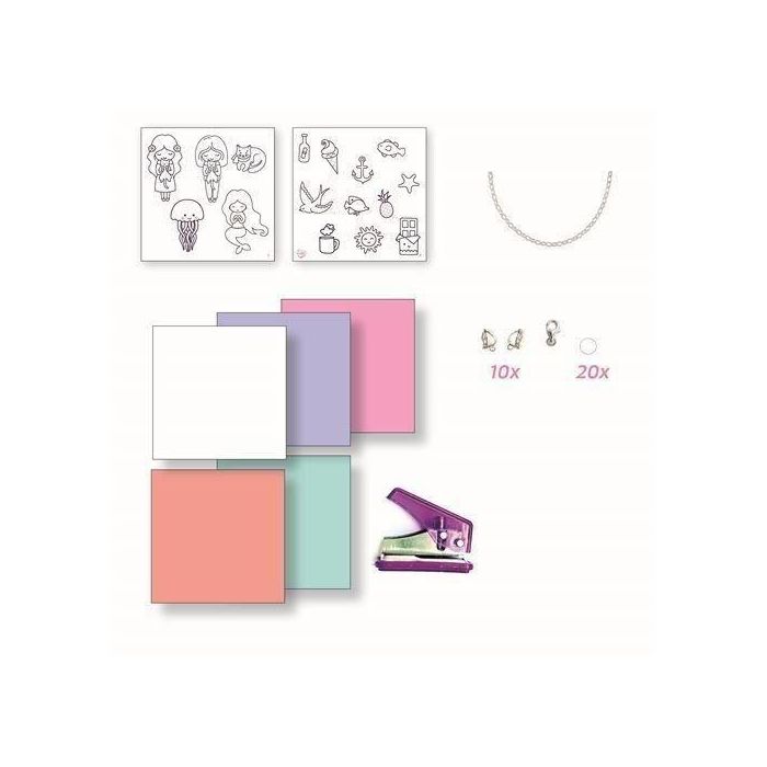 Sycomore - Kit de creación de joyas de plástico locas 2 Sycomore - Kit de creación de joyas de plástico locas 2