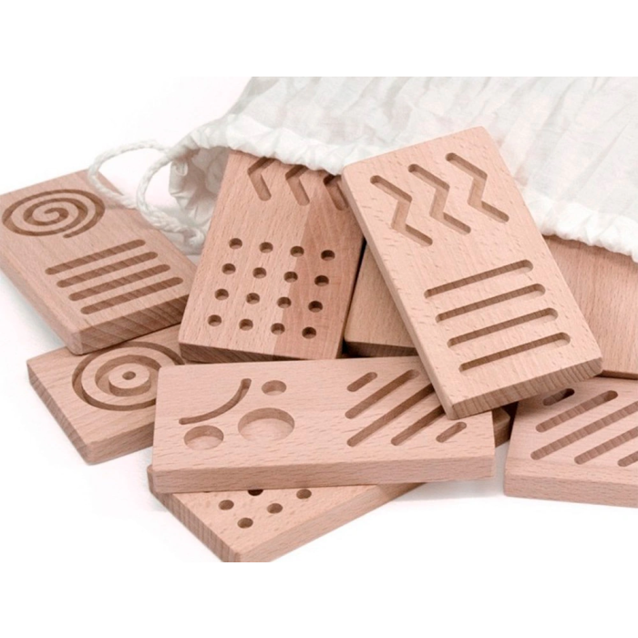 Andreutoys Dominó Sensorial Madera 28 Piezas Didáctico 2