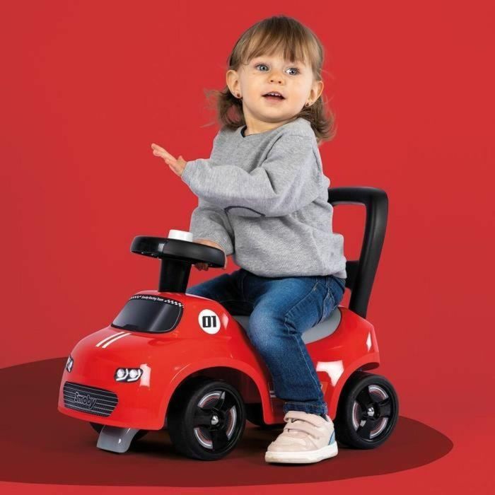 Smoby - Portabebés 2 en 1 - Auto Red - Caja debajo del sillín + bocina - A partir de 10 meses - Fabricado en Francia 3