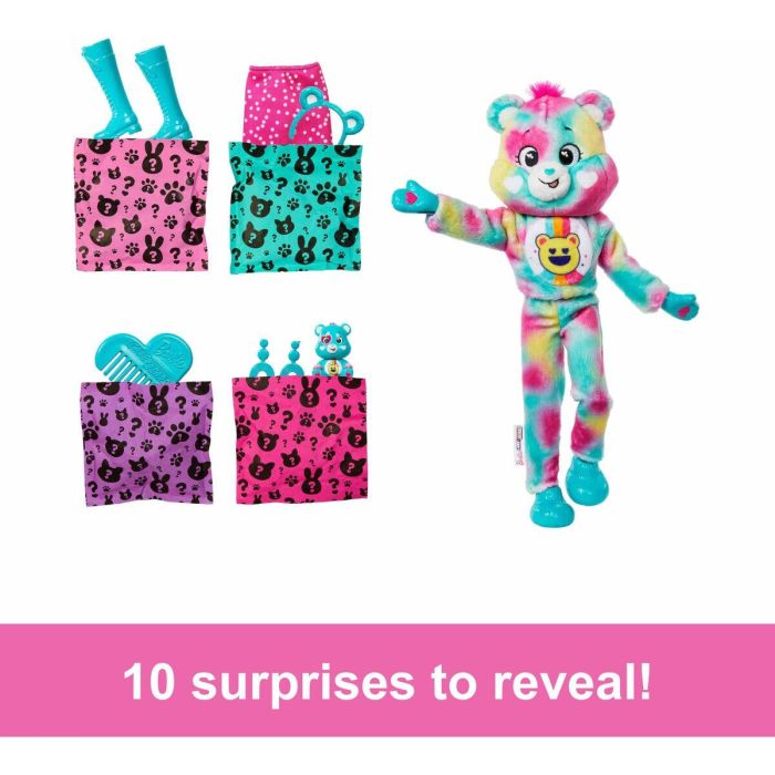 Barbie Muñeca Barbie Cutie Reveal Osos Cariñositos JFV62 con 10 sorpresas 10