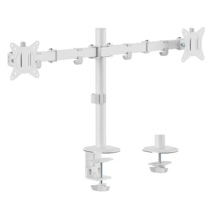 EQUIP Soporte articulado para escritorio de dos monitores de 17" a 32", color blanco
