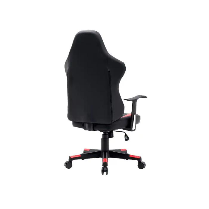 Q-connect Silla Gaming Orvieto Simil Piel Negro Rojo Alt Max 1200mm Ancho 650mm Profundo 650mm Ruedas Premium 4