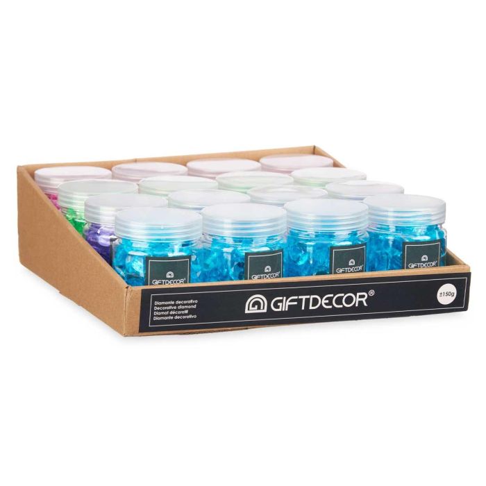 Bote Diamante 150 gr - Surtido Colores Azul, Morado, Rosa, Verde - Giftdecor (32 Unidades) 2 Bote Diamante 150 gr - Surtido Colores Azul, Morado, Rosa, Verde - Giftdecor (32 Unidades) 2