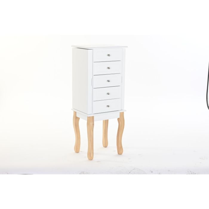 Joyero Romantico DKD Home Decor Blanco Natural 27 x 90 x 37 cm 5 Joyero Romantico DKD Home Decor Blanco Natural 27 x 90 x 37 cm 5