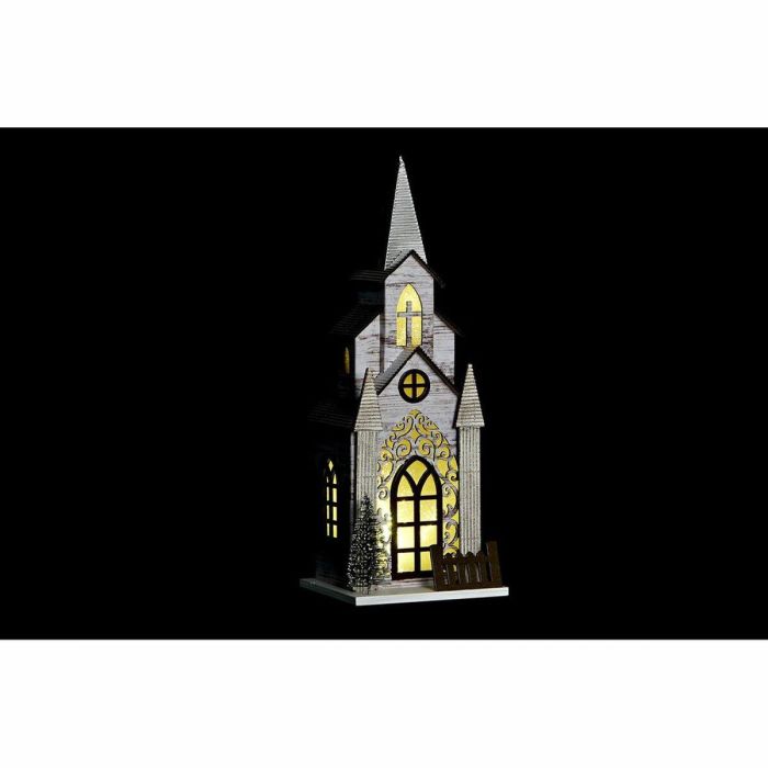 Casa Navidad Tradicional DKD Home Decor Marron Verde 11 x 33 x 12.5 cm (2 Unidades) 2