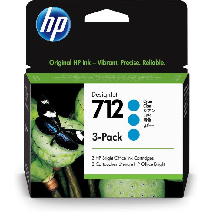 Cartucho de Tinta Original HP 3ED77A Cian Cartucho de Tinta Original HP 3ED77A Cian