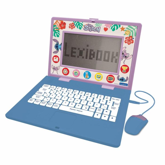 Lexibook AAAMW25468 Ordenador Educativo Stitch 170 Actividades Bilingüe EN/FR 7 Categorías Educativas 11