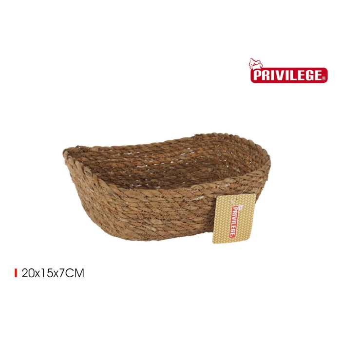 Cesta de mimbre rectangular Privilege 20x15x7 cm (18 Unidades) Cesta de mimbre rectangular Privilege 20x15x7 cm (18 Unidades)