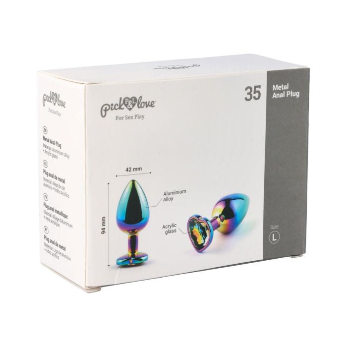 Plug Anal Pick&Love Nº 35 Multicolor (9,5 cm) 1