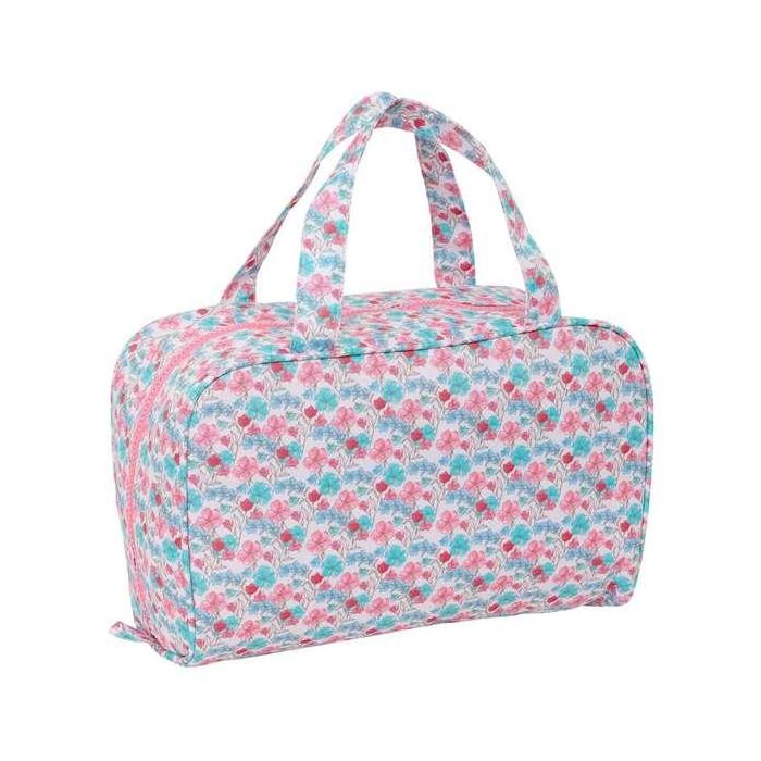 Safta Neceser Rectangular Reciclado Moos Flores 31x14x19 cm 6