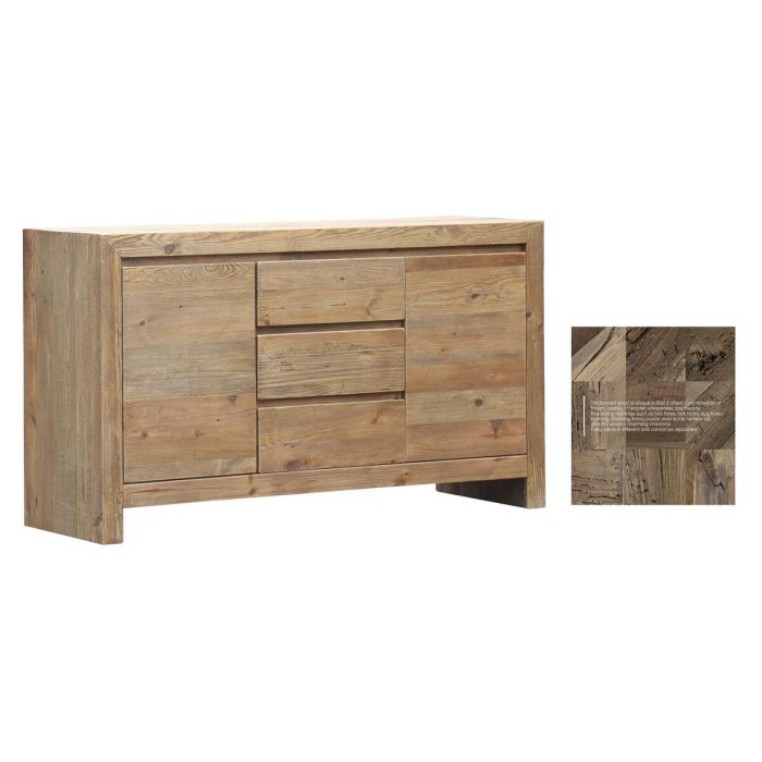 Aparador Home ESPRIT Natural Pino Madera Reciclada 160 X 48 X 90 cm 1