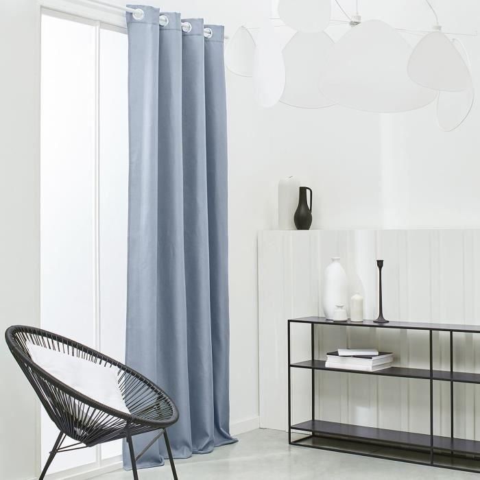 Cortina aislante térmica TODAY Essential Uni - 140 x 240 cm - Tela vaquera Cortina aislante térmica TODAY Essential Uni - 140 x 240 cm - Tela vaquera
