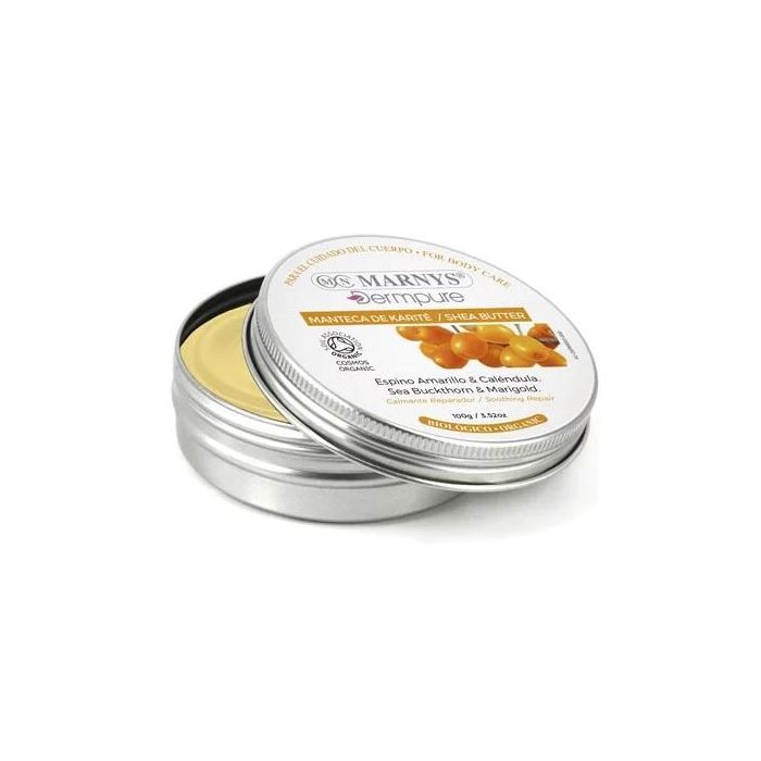 Dermpure Manteca Karité Espino Amarillo + Caléndula 100g – Repara, Calma e Hidrata la Piel Facial y Corporal