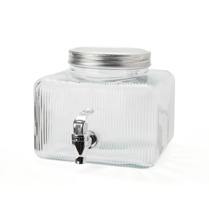 Inde Tarro Dispensador Frigo de Vidrio 3.5 Litros La Mediterran, 19 x 19 x 16.5 cm (6 Unidades)