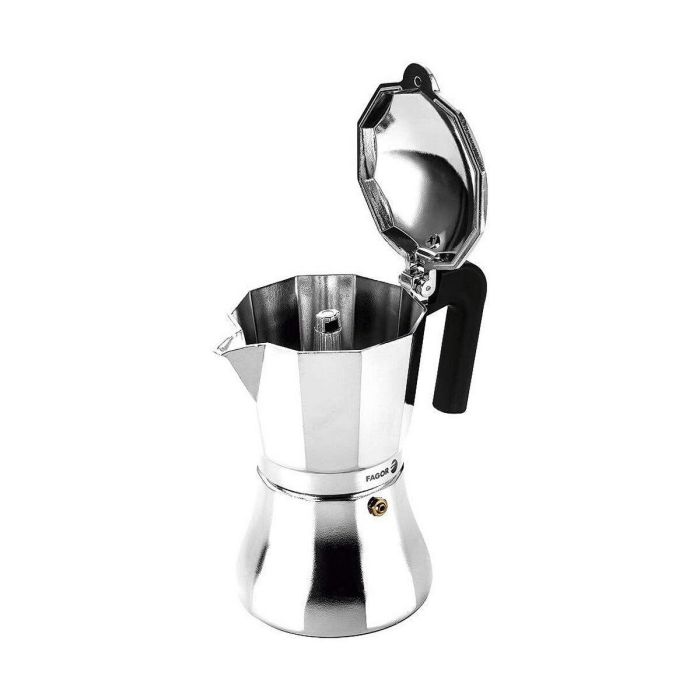 Cafetera Italiana Fagor Acero Aluminio 6 Tazas (1 unidad) 3 Cafetera Italiana Fagor Acero Aluminio 6 Tazas (1 unidad) 3