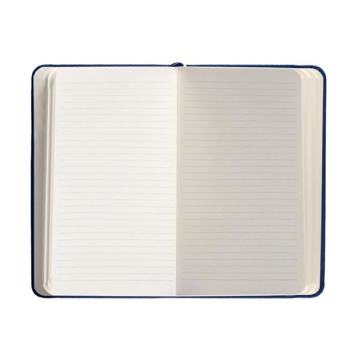 Cuaderno Con Gomilla Antartik Notes Tapa Dura A6 Hojas Rayas Azul Marino 100 Hojas 80 gr Fsc 7