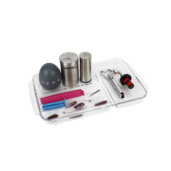Confortime Bandeja Organizador PS, 30 x 17 x 2.6 cm (12 Unidades) 6 Confortime Bandeja Organizador PS, 30 x 17 x 2.6 cm (12 Unidades) 6