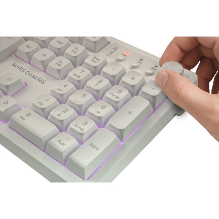 Mars Gaming Combo MCPWXWES Teclado H-Mech Ratón Ergonómico Alfombrilla Gaming Inalámbrico RGB Blanco 7 Mars Gaming Combo MCPWXWES Teclado H-Mech Ratón Ergonómico Alfombrilla Gaming Inalámbrico RGB Blanco 7