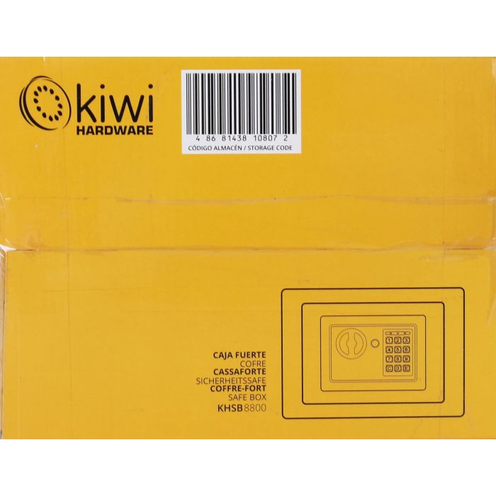 Kiwi Caja Fuerte 4.6L, 26 x 20 x 20 cm 4 Kiwi Caja Fuerte 4.6L, 26 x 20 x 20 cm 4