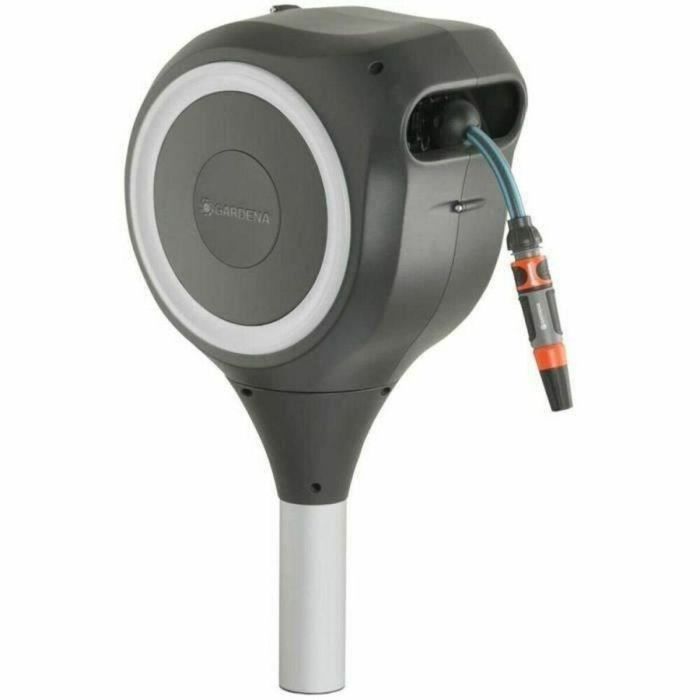 Gardena Enrollador de Manguera Automático RollUp S 15 m 11 mm Rebobinado Auto. Anti-Torsión Borde Blanco