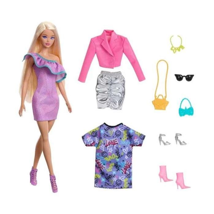Muñeca Barbie Fashionista 3 Modas De Noche Hyt61 Mattel 3 Muñeca Barbie Fashionista 3 Modas De Noche Hyt61 Mattel 3