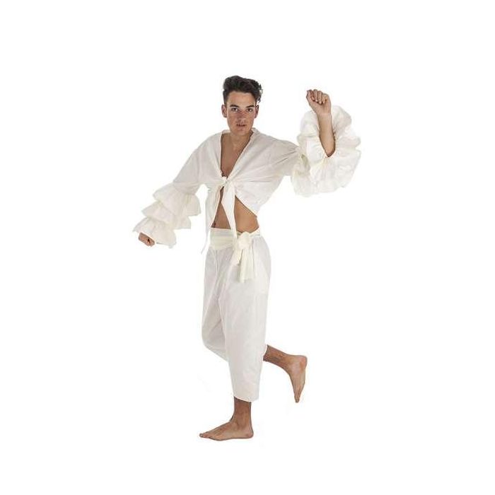 Creaciones Llopis T-L Disfraz Adulto Cubano Beige Talla L, incluye Pantalón, Camisa y Fajín