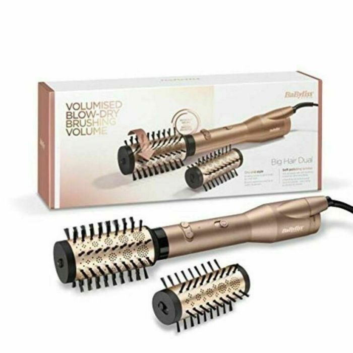 Babyliss AS952E Cepillo Rotatorio Eléctrico Big Hair Dual Iónico, Doble Dirección, 2 Cabezales Intercambiables Babyliss AS952E Cepillo Rotatorio Eléctrico Big Hair Dual Iónico, Doble Dirección, 2 Cabezales Intercambiables