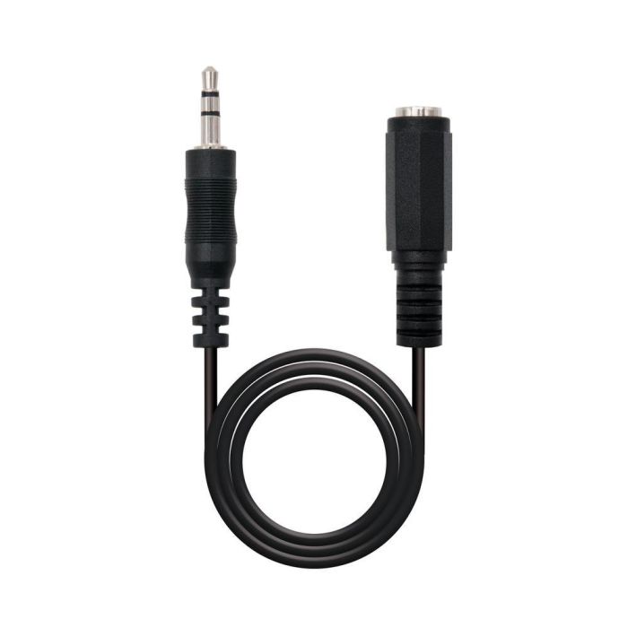 Nanocable Cable Audio Jack 3.5M a 3.5H Estéreo Negro 5m - Ref. 10.24.0203 0 Nanocable Cable Audio Jack 3.5M a 3.5H Estéreo Negro 5m - Ref. 10.24.0203 0