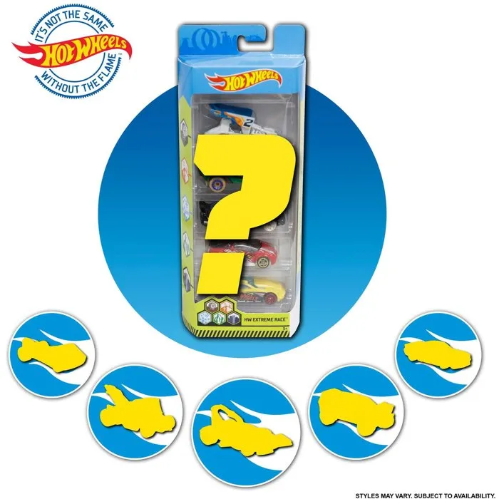 Mattel Coche Hot Wheels Pack de 5 Coches Modelos Surtidos 3