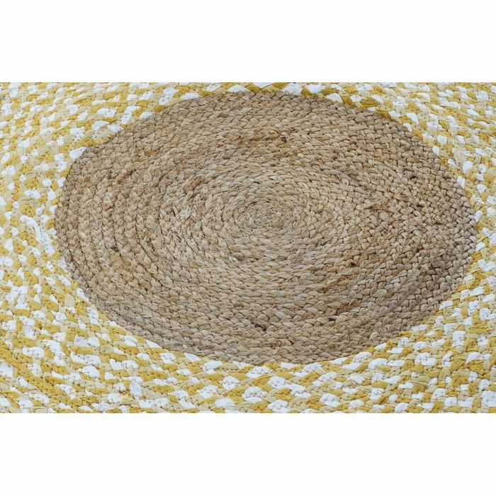 Alfombra DKD Home Decor Marrón Blanco Amarillo (200 x 200 x 1 cm) 3 Alfombra DKD Home Decor Marrón Blanco Amarillo (200 x 200 x 1 cm) 3