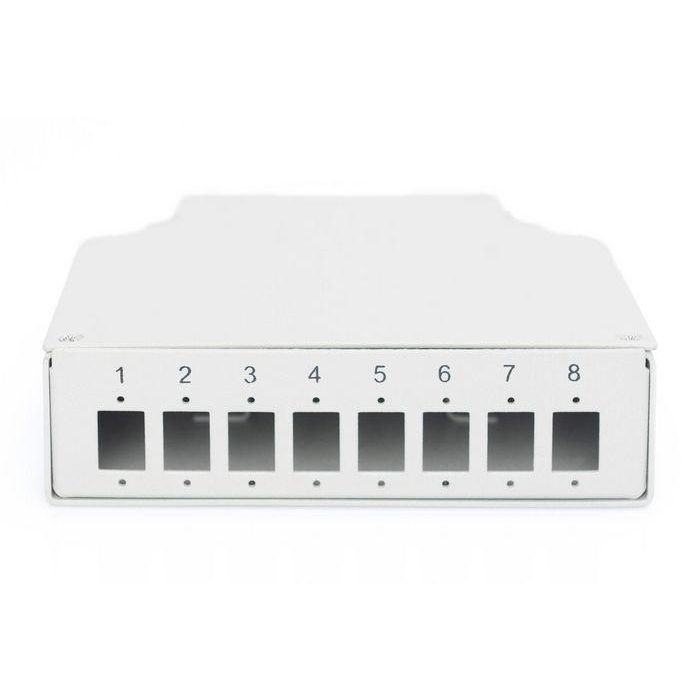 Digitus Caja de Empalme Carril DIN para 8 Acopladores LC/DX, Spleißbox Blanco, 125x130x35mm 2 Digitus Caja de Empalme Carril DIN para 8 Acopladores LC/DX, Spleißbox Blanco, 125x130x35mm 2