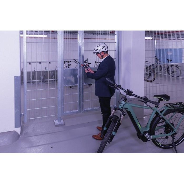 ABUS Touch 57/45 Candado biométrico de huella dactilar para exterior, resistente a la intemperie, zinc de acero/acero endurecido para cobertizo 5