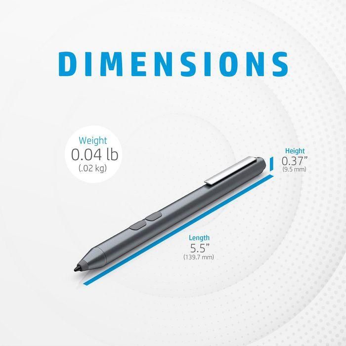 HP MPP 1.51 Pen Lápiz Táctil con Dos Botones Personalizables y Larga Duración de Batería HP MPP 1.51 Pen Lápiz Táctil con Dos Botones Personalizables y Larga Duración de Batería