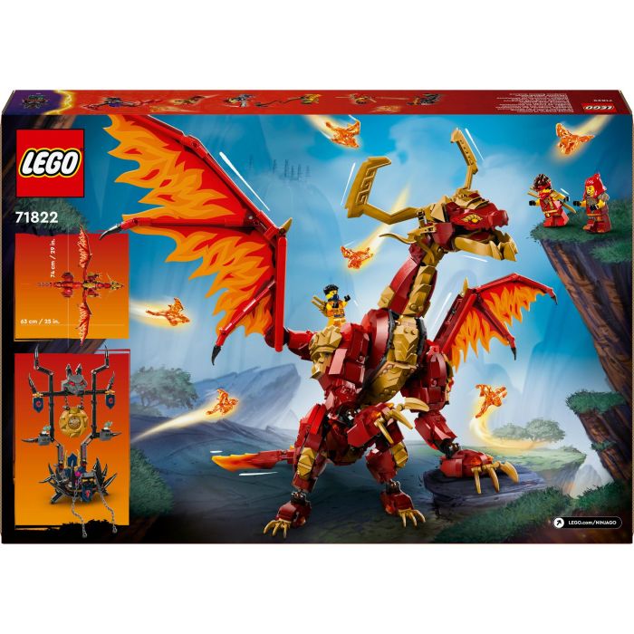 LEGO 71822 Ninjago Dragón Fuente del Movimiento Juego de Construcción para Niños y Niñas de 12 Años con 1716 Piezas 11