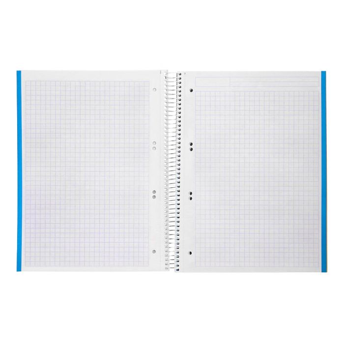 Cuaderno Espiral Liderpapel A5 Micro Jolly Tapa Forrada 140H 75 gr Cuadro 5 mm 5 Bandas6 Taladros Colores Surtidos 6