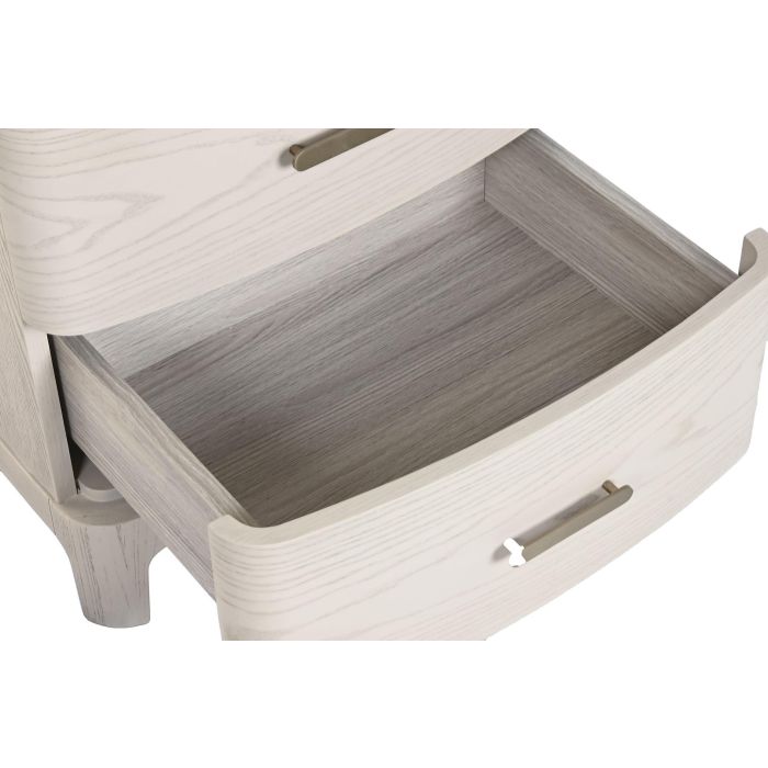 Mesita de Noche Home ESPRIT Gris claro 53 x 42 x 56,2 cm 3 Mesita de Noche Home ESPRIT Gris claro 53 x 42 x 56,2 cm 3