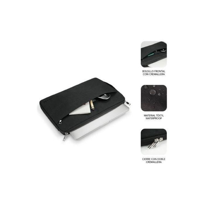 SUBBLIM Maletin Urban Laptop Sleeve 13,3-14" Black 2 SUBBLIM Maletin Urban Laptop Sleeve 13,3-14" Black 2