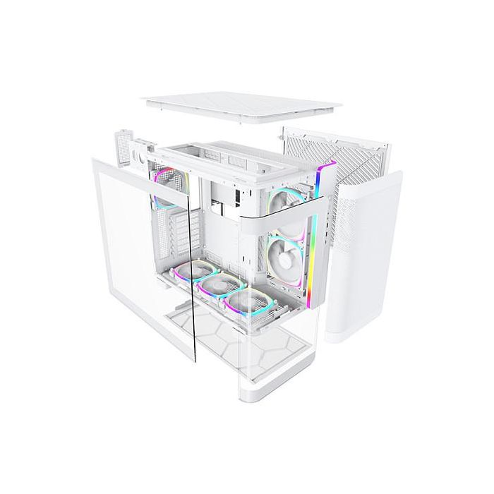 Montech KING 95 PRO Midi Tower PC Blanco Vidrio Templado RGB ATX, Micro-ATX, Mini-ITX 8