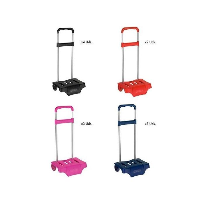 Safta Portamochilas Mod.905 Trolley con Ruedas Antivibración, Sistema Universal para Mochilas hasta 44cm