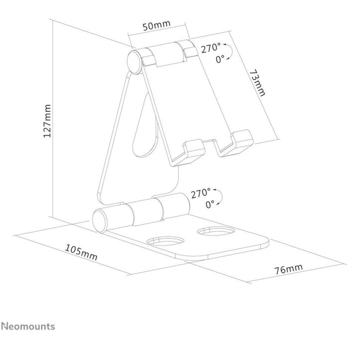 Soporte Neomounts DS10-160SL1 7" Plata 5 Soporte Neomounts DS10-160SL1 7" Plata 5