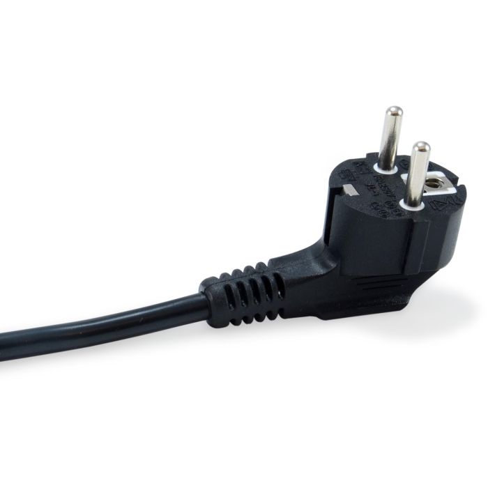 EQUIP 333313 Regleta PDU Básica 1U Horizontal Aluminio Negro Plata 8 Salidas AC Tipo E/F 1.8m Cable 3